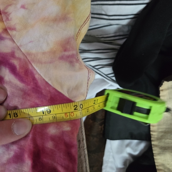 NOBO | Tie Dye Front Knot Loose Fit Bouse in Pink & Yellow sz XL - Picture 7 of 8